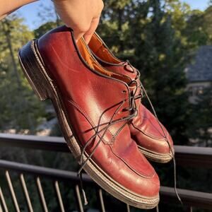 Allen Edmonds Brentwood Lace Up Leather Dress Shoes Men 9 D Men Burgundy Brown